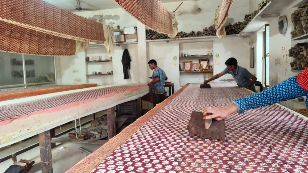 Saloni Agrawal explaining how to build a slow fashion brand using traditional Bagru handblock prints